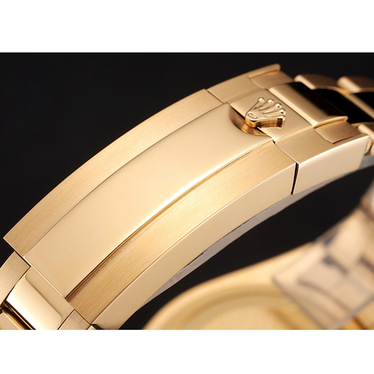 Aaa replica watch Case Set Master Bracelet And II GMT Bezel Stone Dial Gold Swiss 1453748 Rolex Green 0722